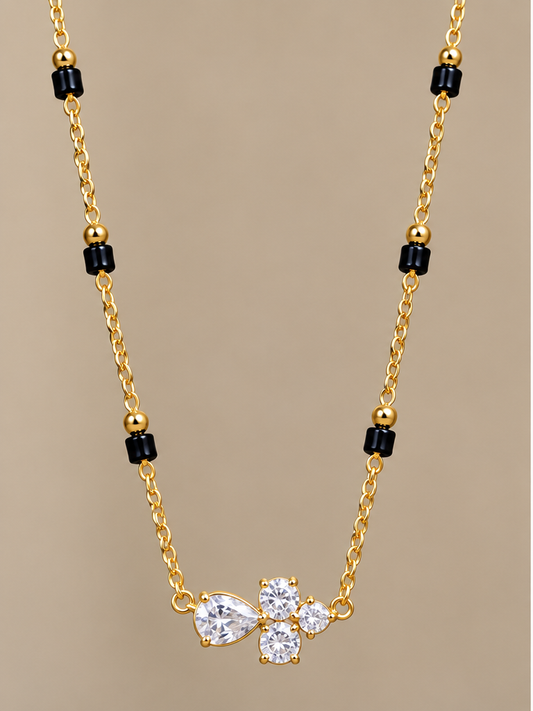 Crystal Blossom Mangalsutra
