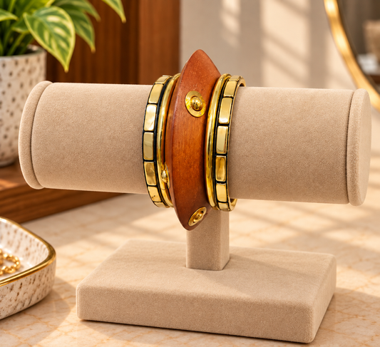 Wooden Statement Bangles