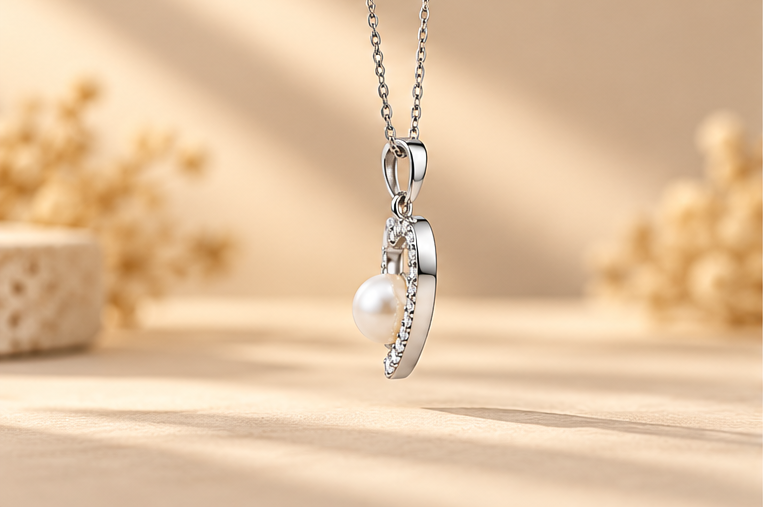 Heart Pearl Pendant