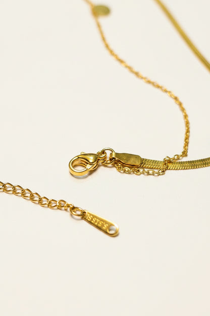 Roman Coin Layered Necklace Set