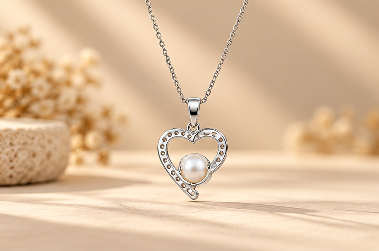 Heart Pearl Pendant