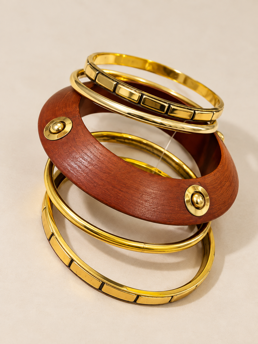 Wooden Statement Bangles