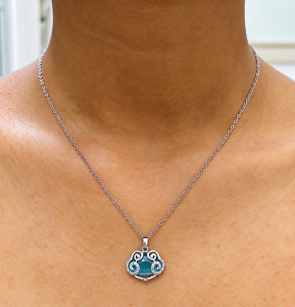 Blue Swirl Pendant