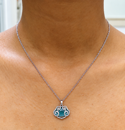 Blue Swirl Pendant