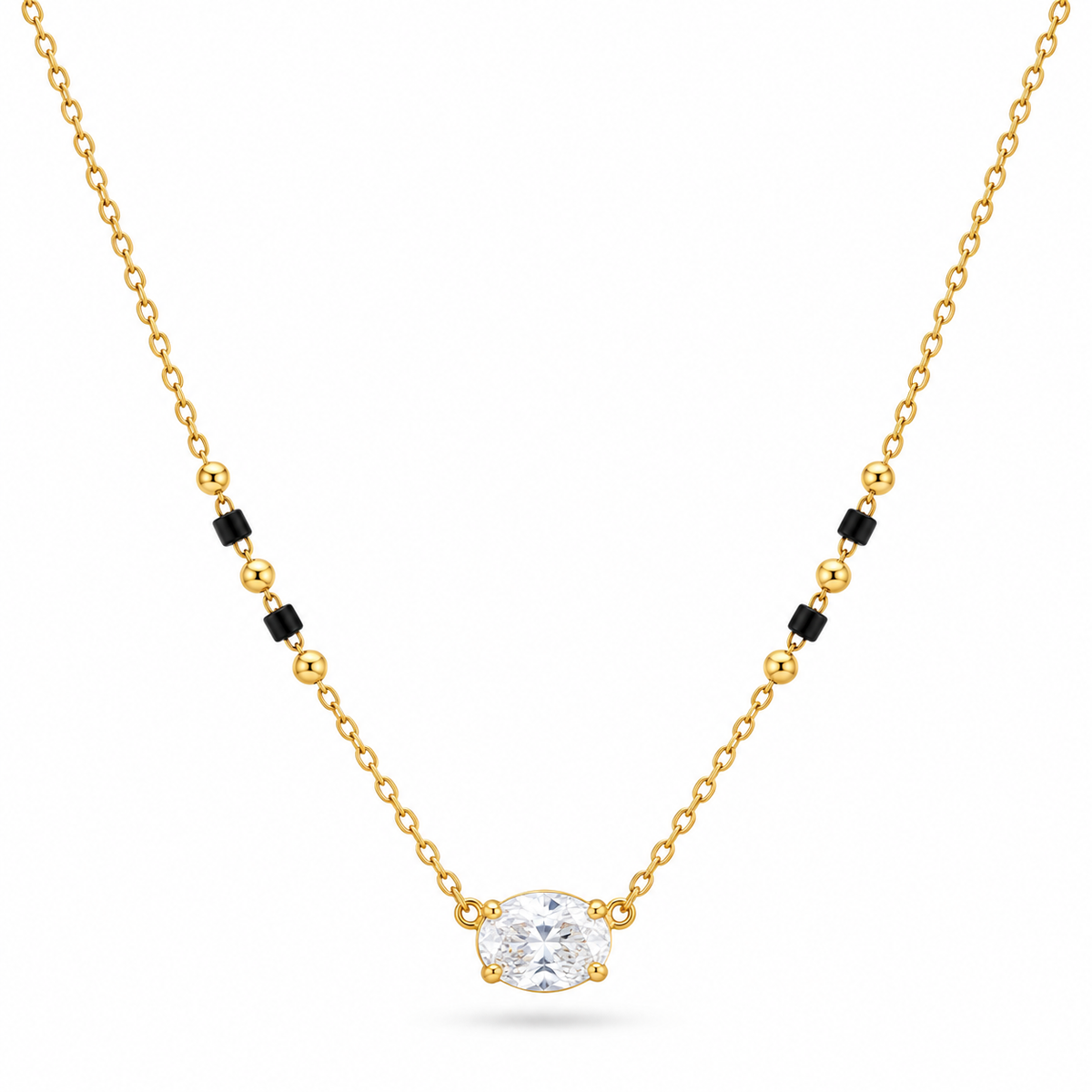 Crystal Solitaire Mangalsutra