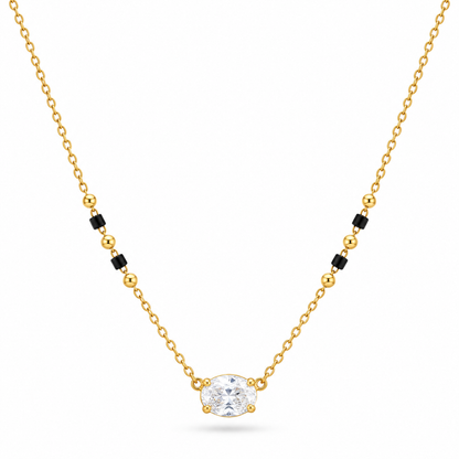 Crystal Solitaire Mangalsutra