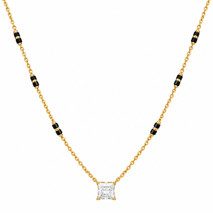 Square Solitaire Mangalsutra