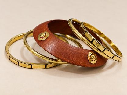 Wooden Statement Bangles