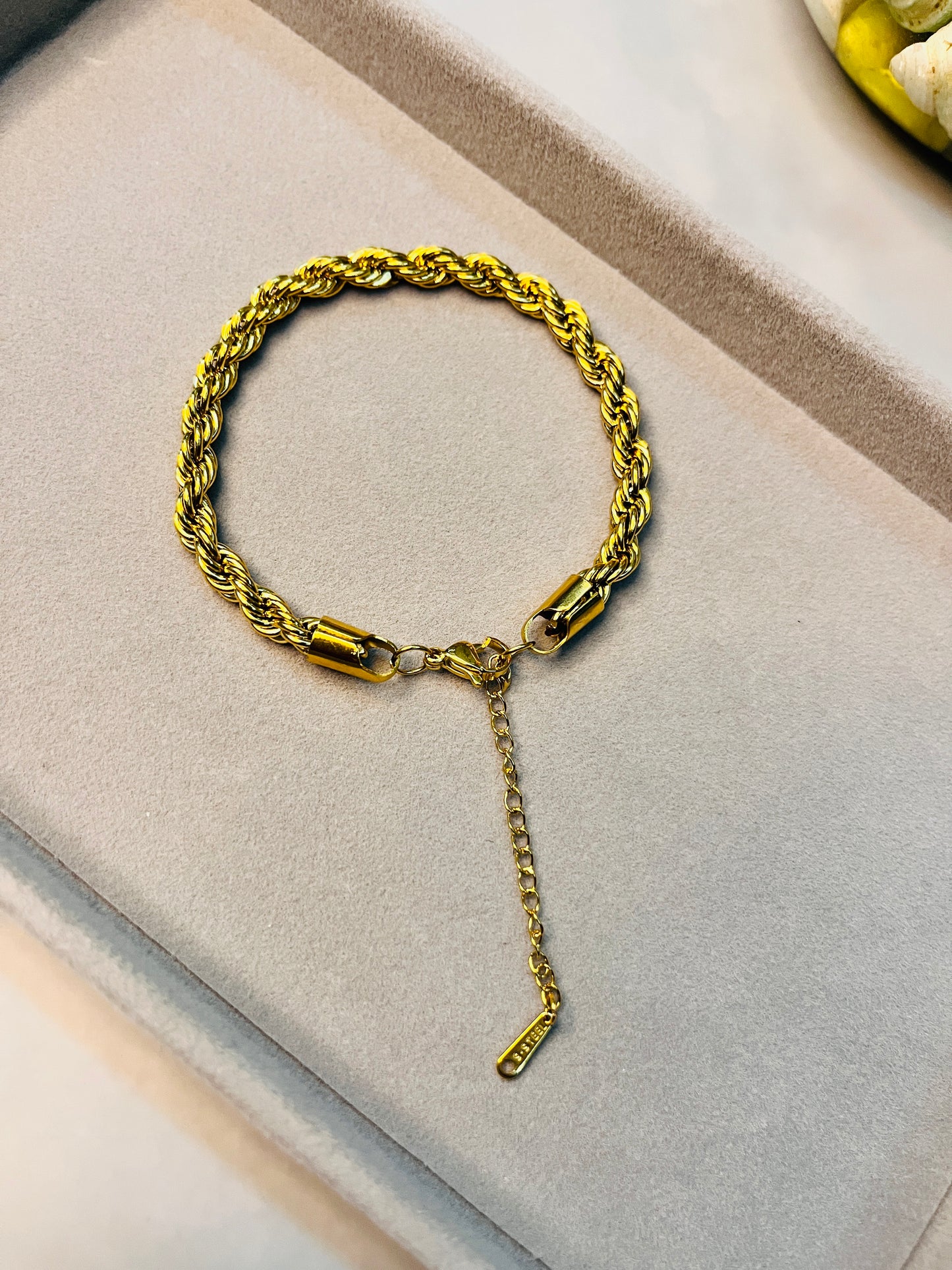 Braidé Twisted Rope Gold Bracelet