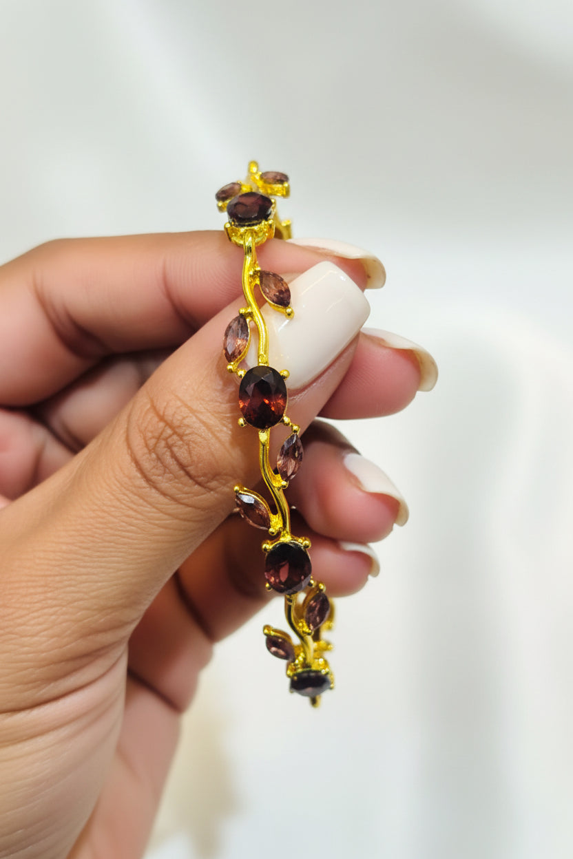 Garnet Tulip Bracelet