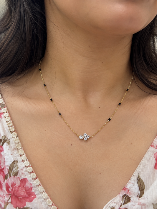 Crystal Blossom Mangalsutra