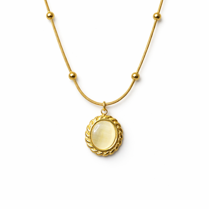 Vellore Cat Eye Oval Pendant