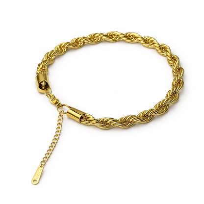 Braidé Twisted Rope Gold Bracelet