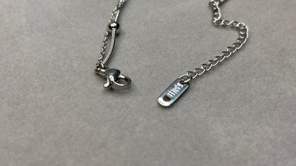 Silver Heart Charm Anklet