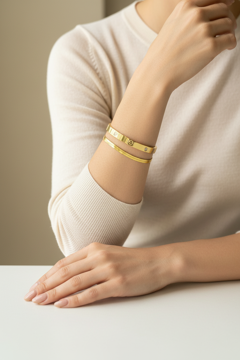 Gold Stack - Western Model Shot