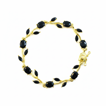 Midnight Tulip Bracelet – white background product photography