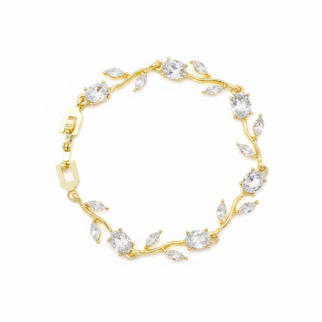 Crystal Tulip Bracelet – white background product photography